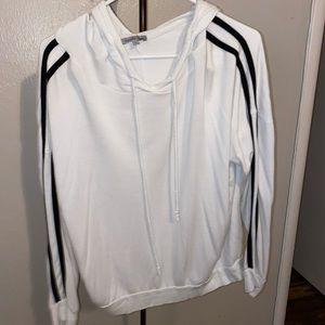 White lightweight hoodie